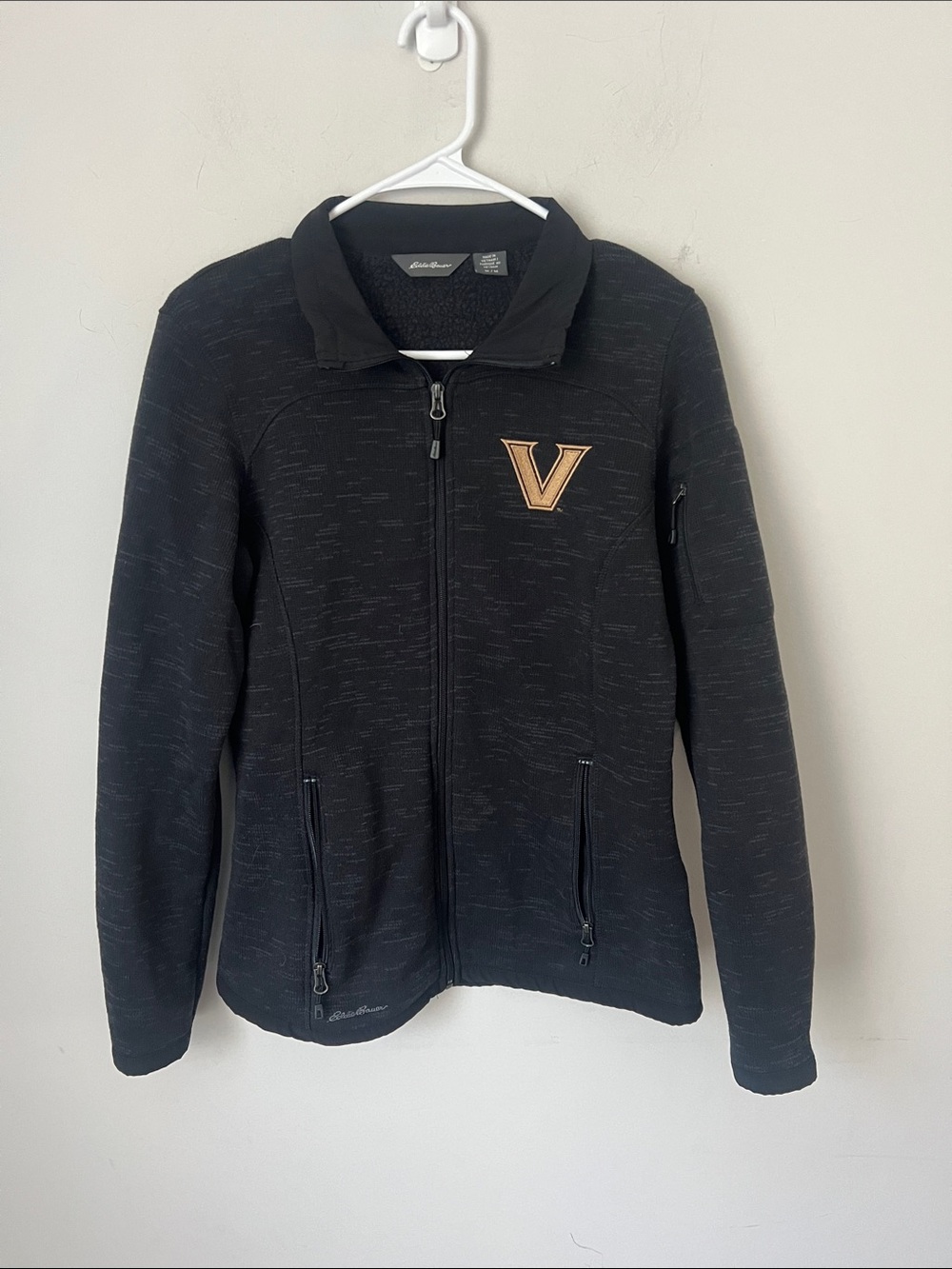 Eddie Bauer Vanderbilt Commodores Vandy full zip womens fleece jacket, sz Med ®️